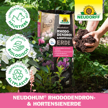 Natürlich biologische Rhododendronerde für Hortensien von Neudorff