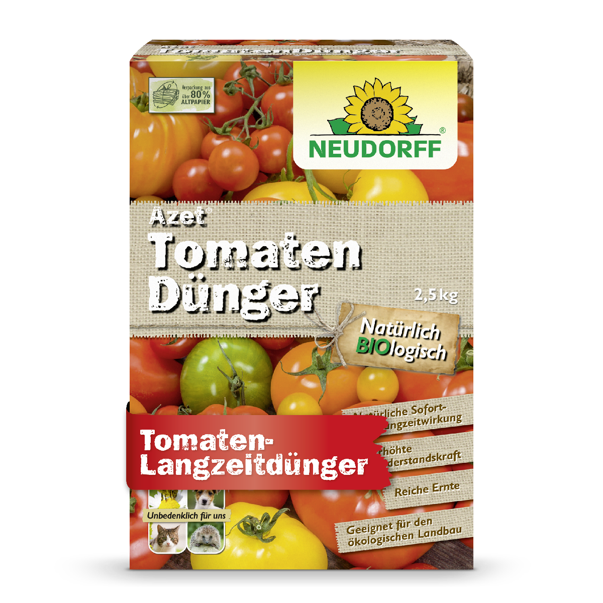 Azet TomatenDünger von Neudorff 2,5 Kg Packung