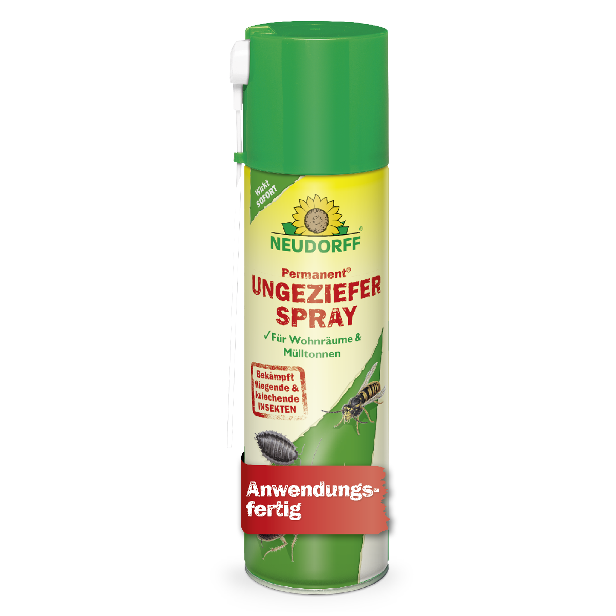 Permanent Ungezieferspray von Neudorff für Wohnräume und Mülltonen