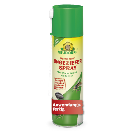 Permanent Ungezieferspray von Neudorff für Wohnräume und Mülltonen