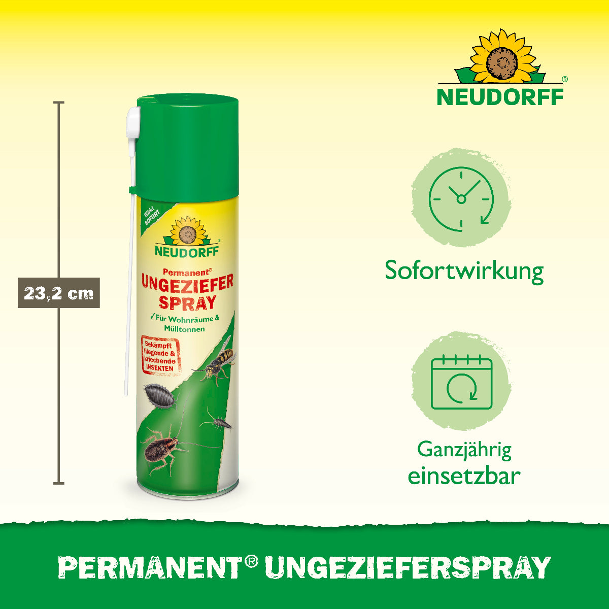 Permanent Ungezieferspray von Neudorff mit Sofortwirkung und ganzjährig einsetzbar