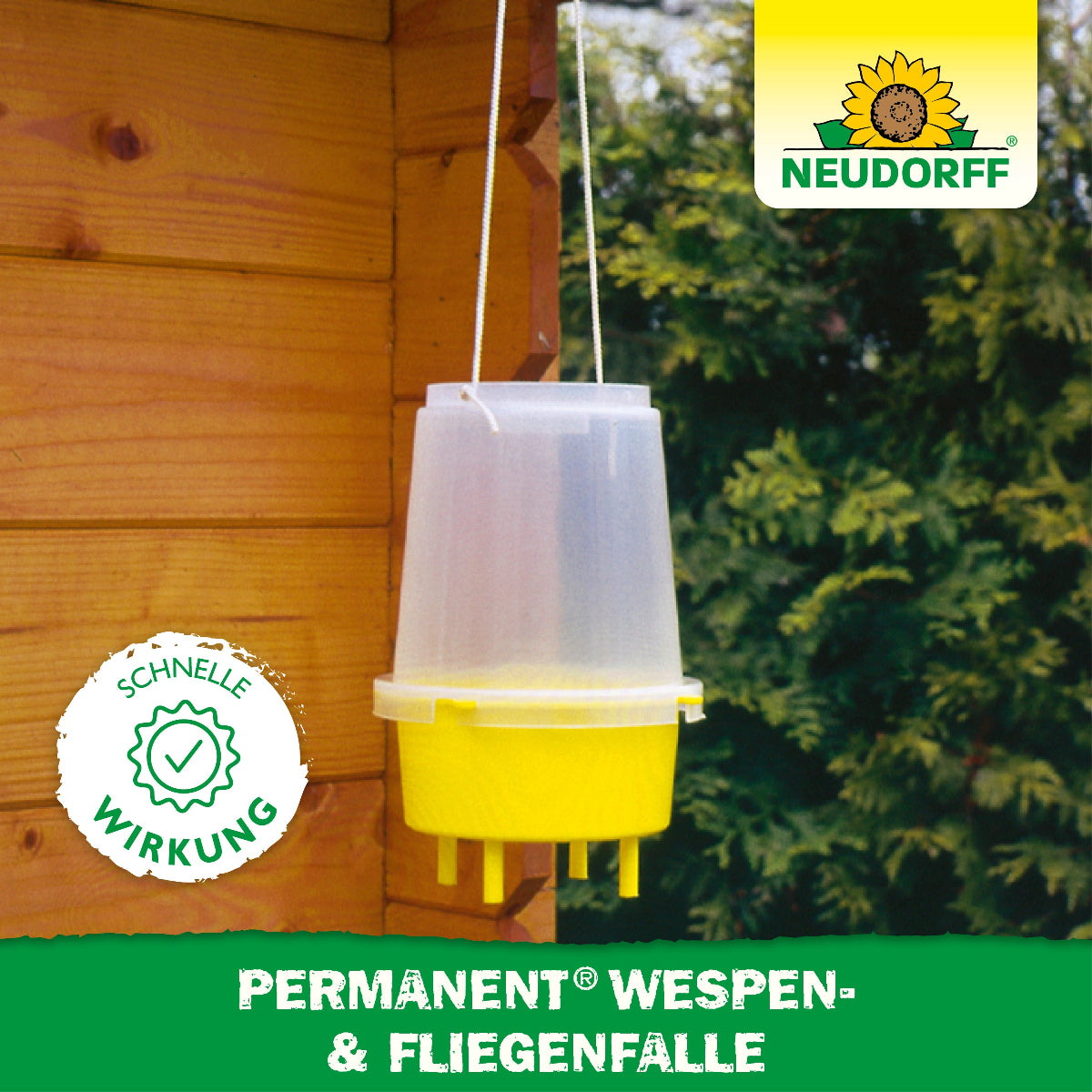 Permanent Wespenfalle von Neudorff mit schneller Wirkung