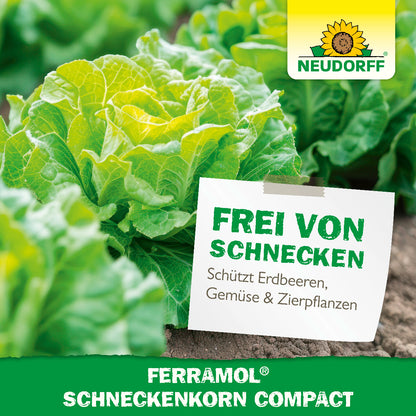 Ferramol Schneckenkorn Compact schützt Gemüse-, Obst- und Zierpflanzen zuverlässig vor Nacktschnecken und sorgt für schneckenfreie Beete im Garten
