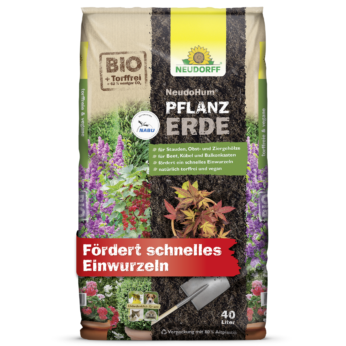 NEUDOHUM Pflanzerde fördert ein schnelles Einwurzeln