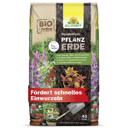 NEUDOHUM Pflanzerde fördert ein schnelles Einwurzeln