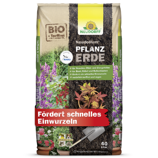 NEUDOHUM Pflanzerde fördert ein schnelles Einwurzeln