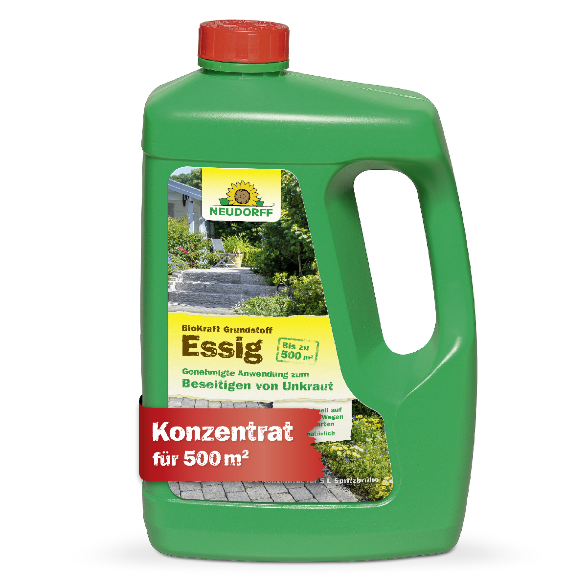 Neudorff BioKraft Grundstoff Essig gegen Unkraut Flasche Konzentrat für bis zu 500 qm