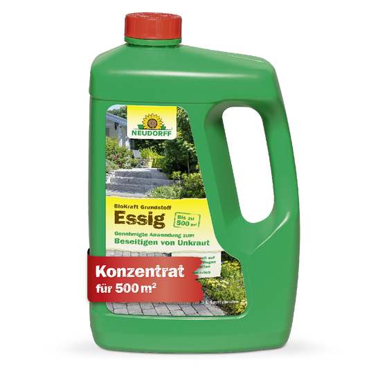 Neudorff BioKraft Grundstoff Essig gegen Unkraut Flasche Konzentrat für bis zu 500 qm