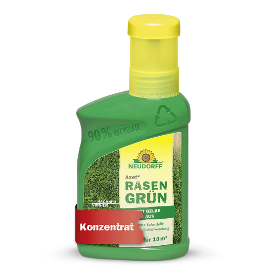 Das Produkt Azet RasenGrün von Neudorff als Konzentrat für 10 qm