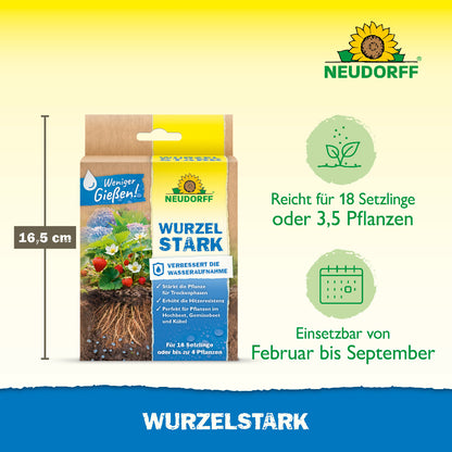 Wurzelstark von Neudorff reicht für 18 Setzlinge oder 3,5 Pflanzen