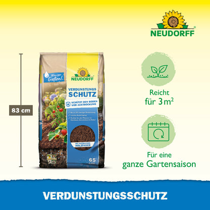 Neudorff Verdunstungsschutz reicht für 3qm und ist für eine ganze Rasensaison
