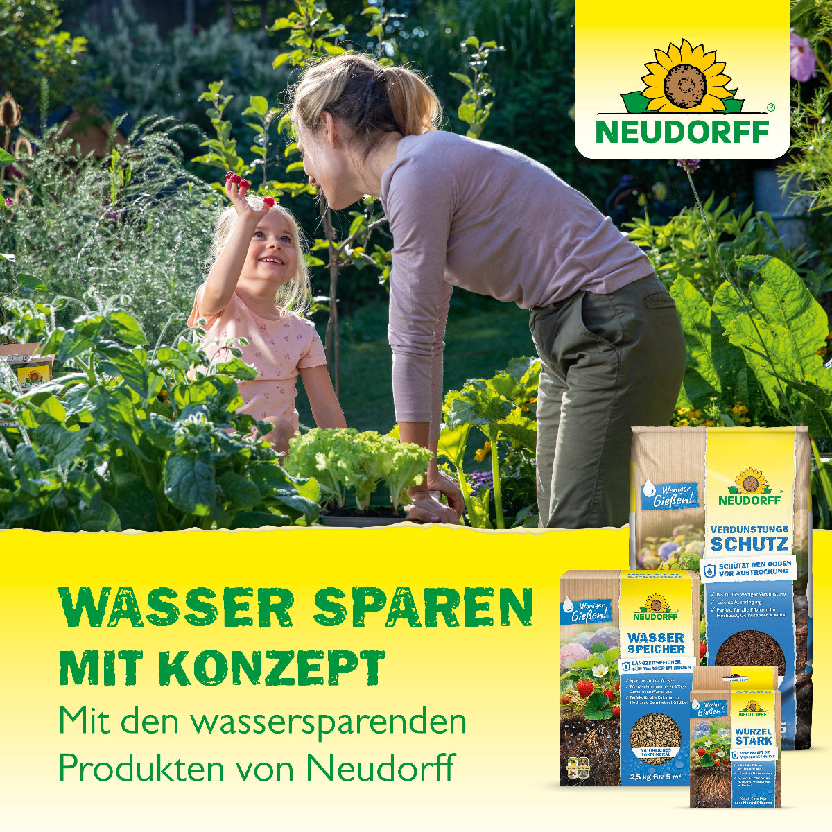  Wasser sparen mit Konzept mit den wassersparenden Produkten von Neudorff