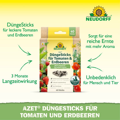 Azet Düngesticks für Tomaten & Erdbeeren