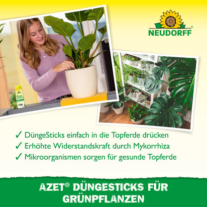 Azet Düngesticks für Grünpflanzen