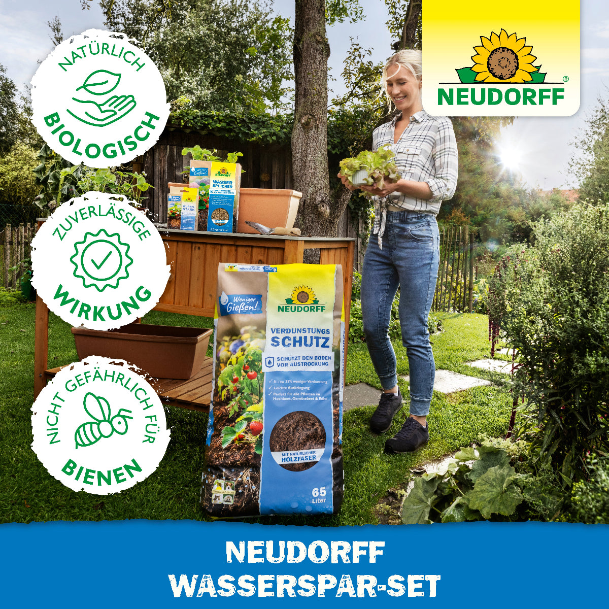 Wasserspar-Set von Neudorff mit zuverlässiger Wirkung und natürlich biologisch