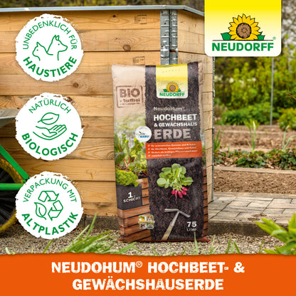 Spezialerde für Hochbeet und Gewächshaus für aromatisches Gemüse und Kräuter