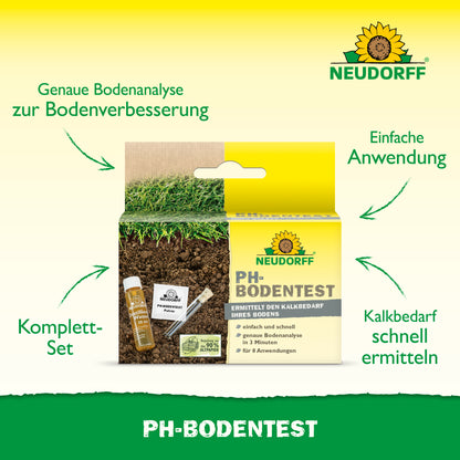 Genaue Bodenanalyse zur Bodenverbesserung mit dem PH-Bodentest von Neudorff