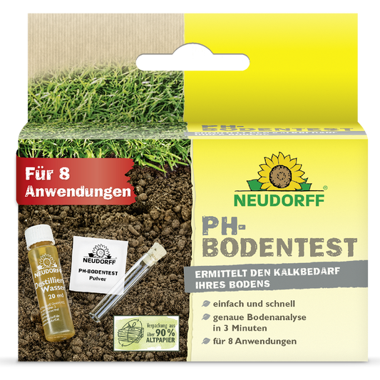Mit dem PH-Bodentest von Neudorff den Kalkbedarf im Boden schnell und einfach bestimmen
