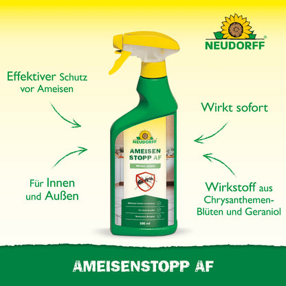 Mit dem AmeisenStopp AF von Neudorff  holst du dir einen effektiven Schutz vor Ameisen ins Haus bzw. den Garten