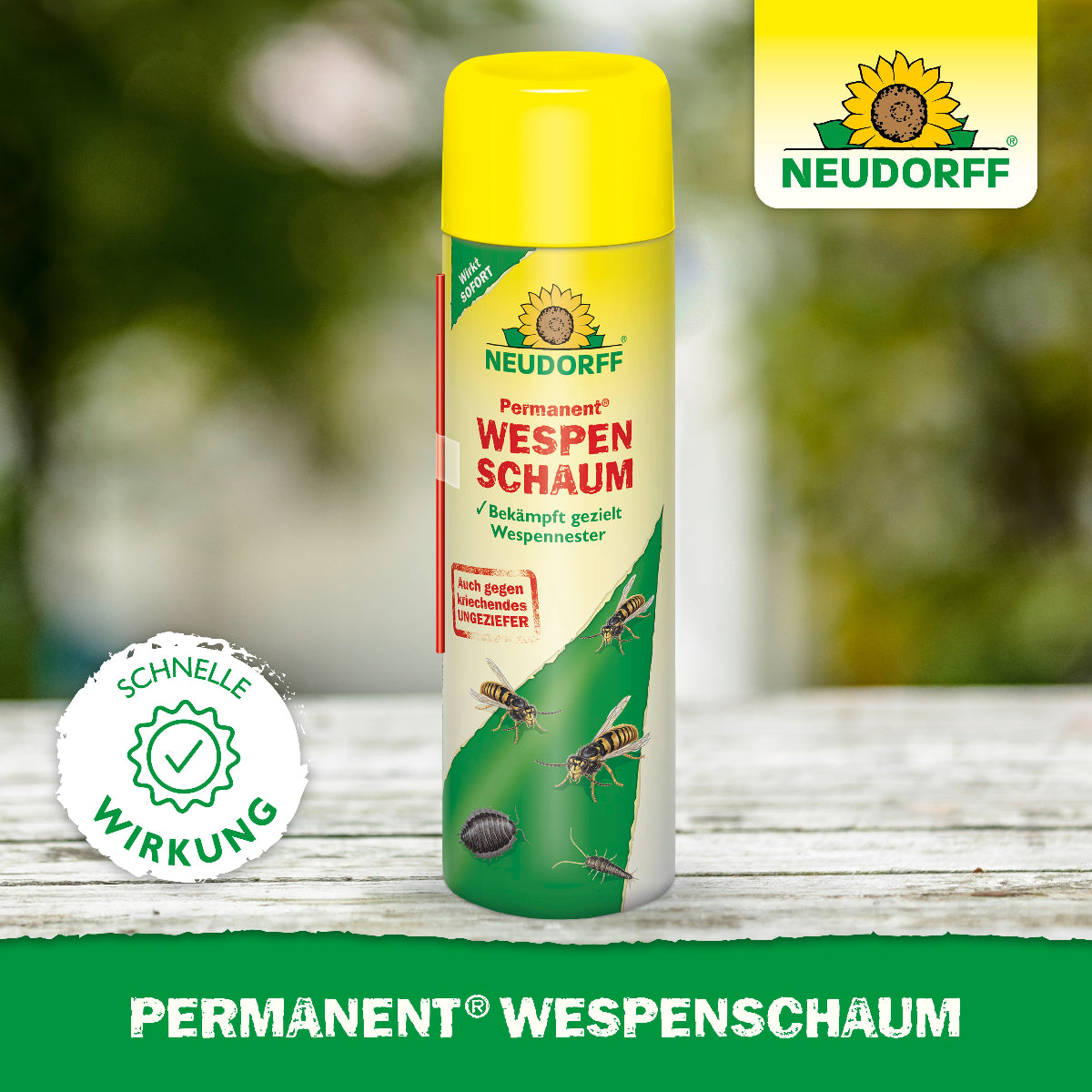 Permanent Wespenschaum von Neudorff mit schneller Wirkung
